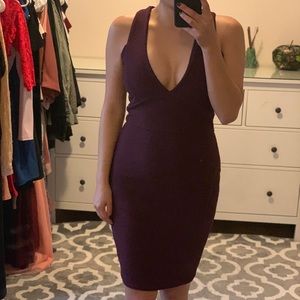 Boohoo Plunge Neck Dress - Size 6